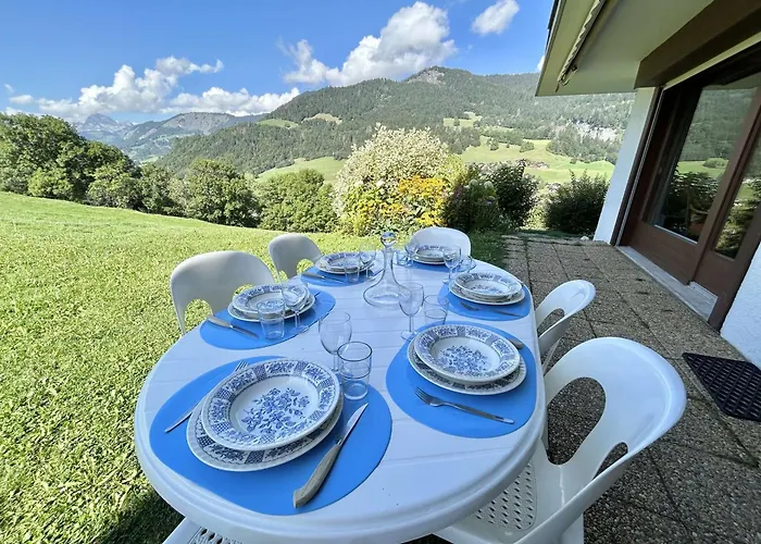 4 Pieces + - 8 Couchages Avec Jardin Et Terrasse - - Fr-1-597-22 * Megève